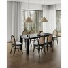 Manhattan Comfort 7-Piece Rockaway 70.86 Dining Set in Black with 6 Paragon 1.0 Dining Chairs 6-DT02DCCA05-GY